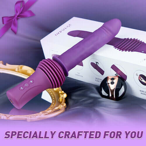 11.81 Inch 145° Adjustable Base Heating Thrusting Vibrating Dildo Machine