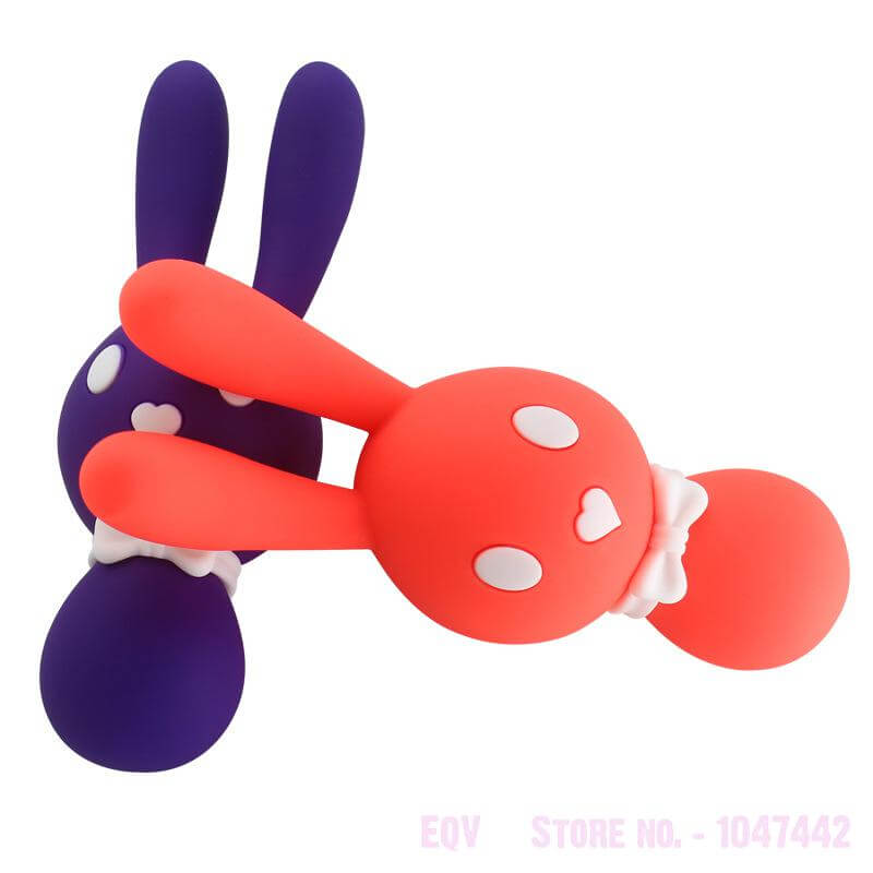 Bunny Vibrator Nipple Clamps Estimulador Clitoris Vibrator