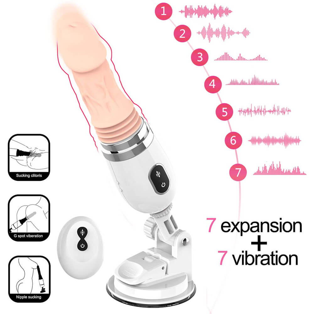 167° Rotation & Thrusting Realistic Dildo Machine With Remote Control