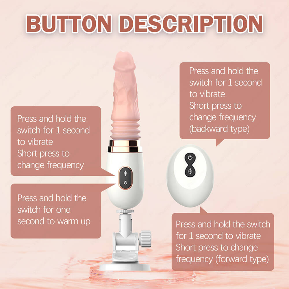 167° Rotation & Thrusting Realistic Dildo Machine With Remote Control