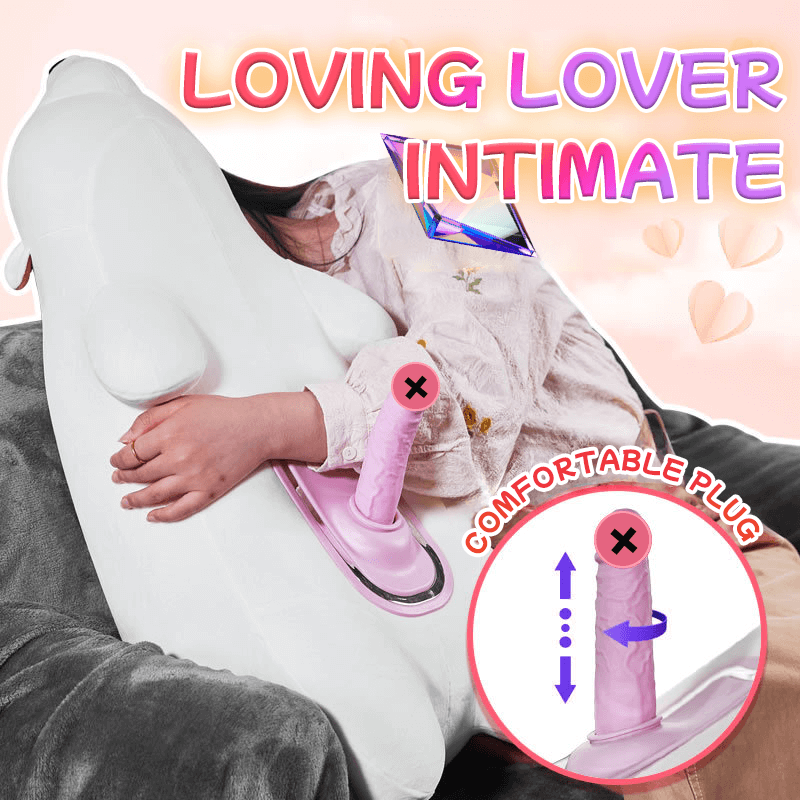 Discreet Polar Bear Sex Pillow Remote Control Thrusting Vibrating Heated Dildo Machine