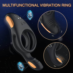 3 In 1 Cock Ring 10 Vibrating Clitoral Penis Ring