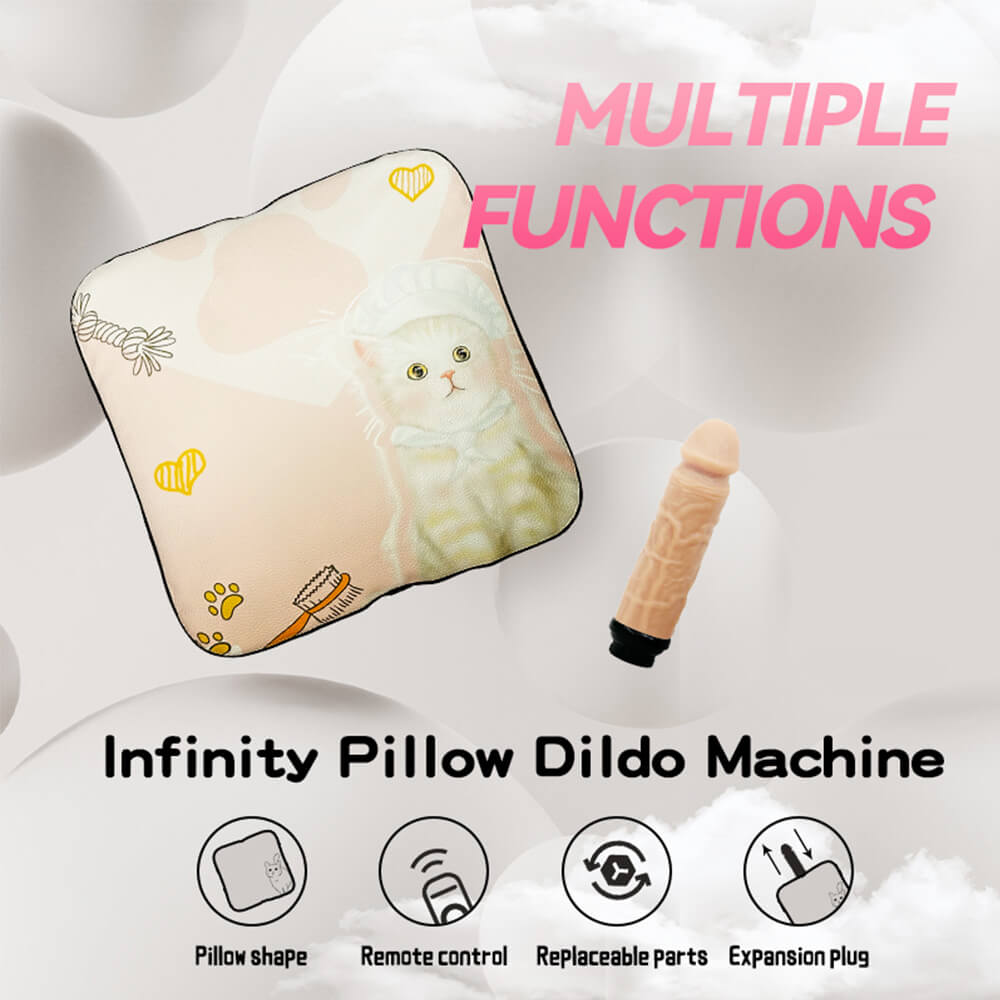 Infinity Pillow Dildo Remote Control Sex Machine with Realistic Dildo